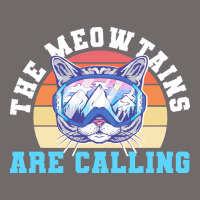 Skiing T  Shirt Ski Goggles Cat The Meowtains Are Calling Skier Winter Urban Heavy Tee | Teevron