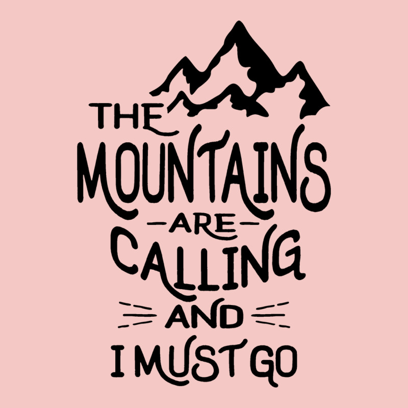 The Mountains Are Calling And I Must Go   Black Urban Heavy Tee by linhVisuals | Teevron