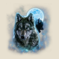 T Shirt, Grey Wolf Hunting Ground, Icy Moon, Forest, Galaxy Urban Heavy Tee | Teevron