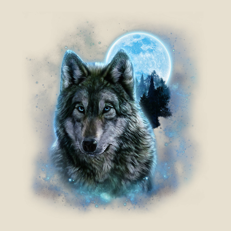 T Shirt, Grey Wolf Hunting Ground, Icy Moon, Forest, Galaxy Urban Heavy Tee by linhVisuals | Teevron