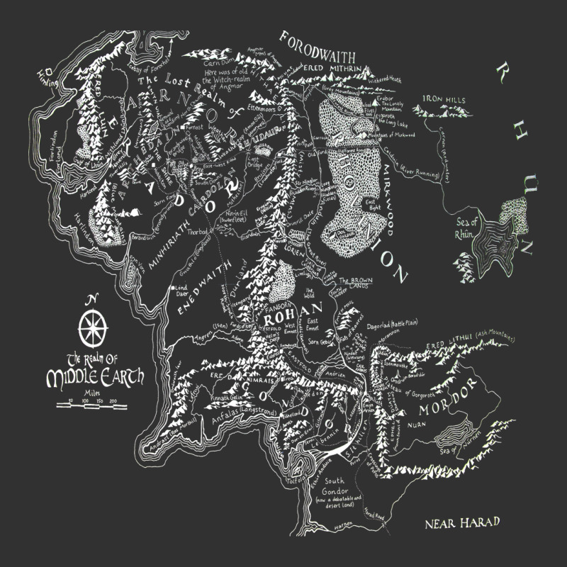 Middle Earth Map [tb] Urban Heavy Tee by linhVisuals | Teevron