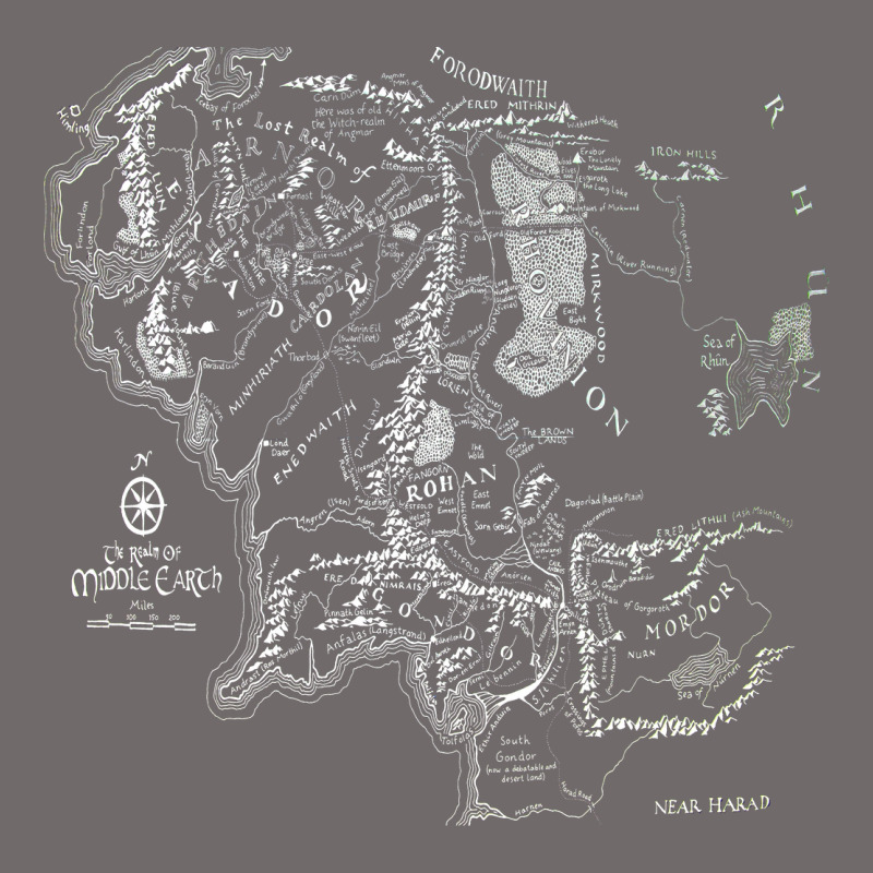 Middle Earth Map [tb] Urban Heavy Tee by linhVisuals | Teevron