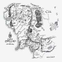 Middle Earth Map [tw] Urban Heavy Tee | Teevron