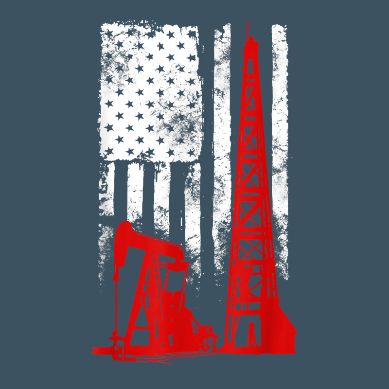 Oilfield Shirt   Us Flag Oil Rig Shirt Urban Heavy Tee by linhVisuals | Teevron