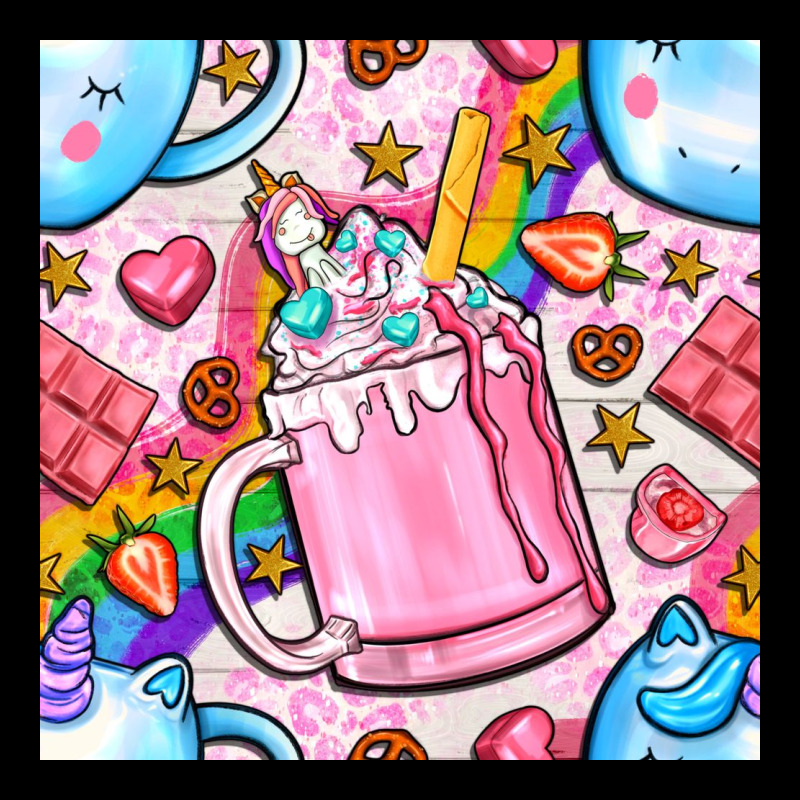 Unicorn Coffe Cup And Star With Rainbow Seamless Pattern Bbs Heavy Core Tee by BundleAndBundleShop | Teevron
