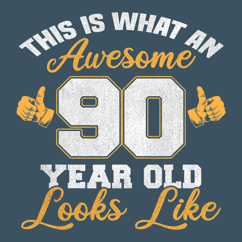 90th Birthday Novelty Gift Awesome 90 Year Old T Shirt Urban Heavy Tee by linhVisuals | Teevron