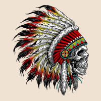Native American Indian Chief Skull Motorcycle Headdress  T Shirt Urban Heavy Tee | Teevron