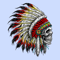 Native American Indian Chief Skull Motorcycle Headdress  T Shirt Urban Heavy Tee | Teevron