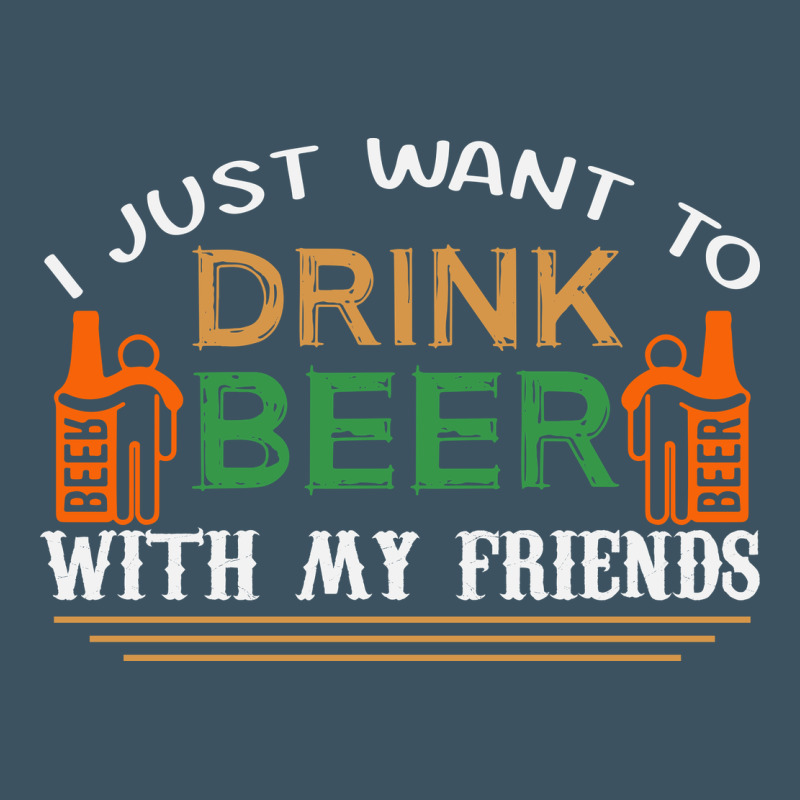 I Just Want To Drink With My Friends Urban Heavy Tee by linhVisuals | Teevron