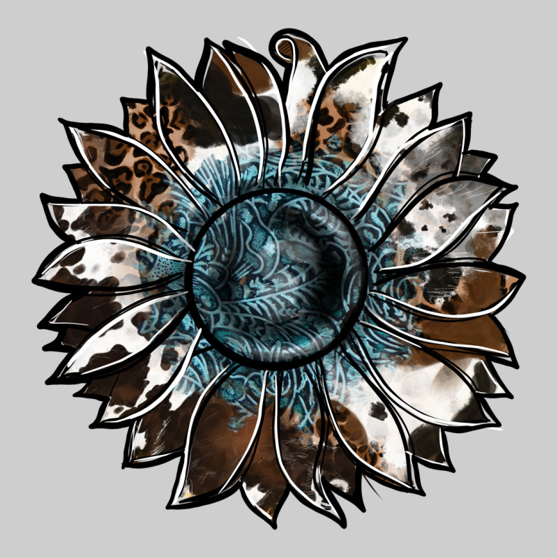 Cowhide Leopard And  Leather Sunflower Premium Sweatshirt by RanaPortraitStore | Teevron