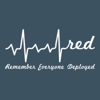 Red Friday Military Remember Everyone Deployed Heartbeat T Shirt Urban Heavy Tee | Teevron