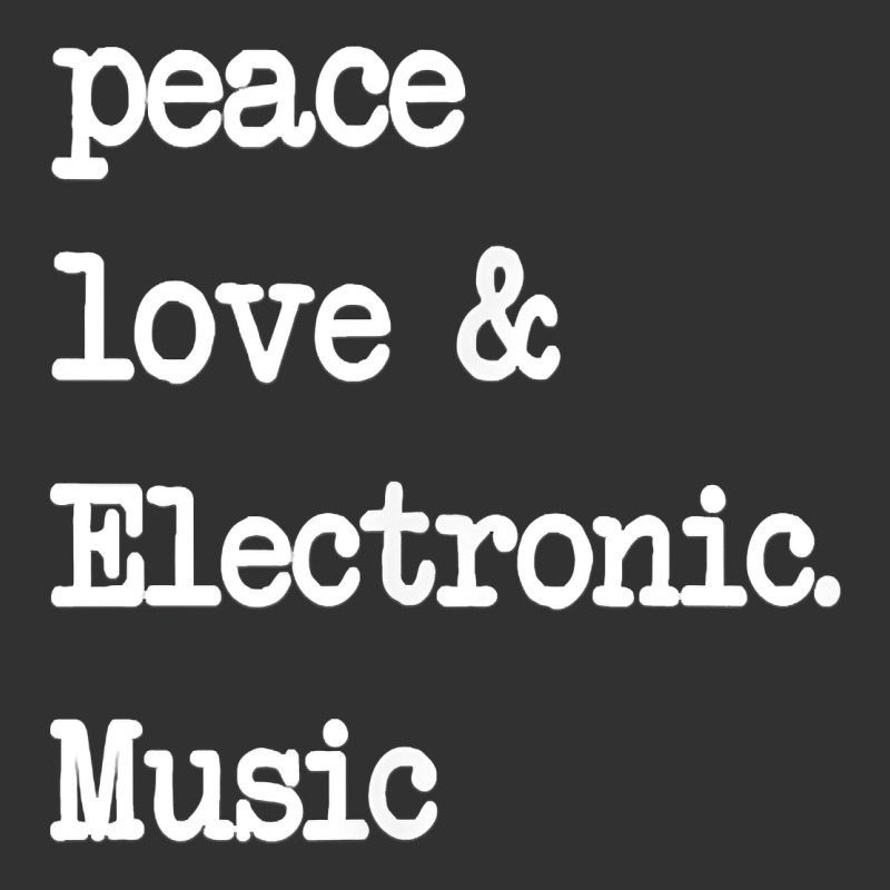 Peace Love & Electronic Music  Edm Techno T Shirt Urban Heavy Tee by linhVisuals | Teevron