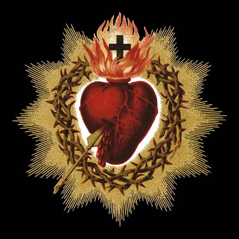 Sacred Heart Of Jesus Catholic Devotion T Shirt Urban Heavy Tee by linhVisuals | Teevron