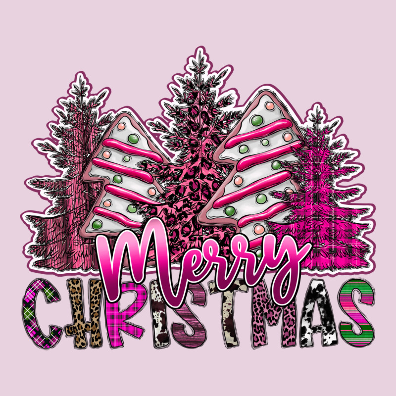 Merry Christmas Pink  Trees Ladies Tee by CowhideDigitalArt | Teevron