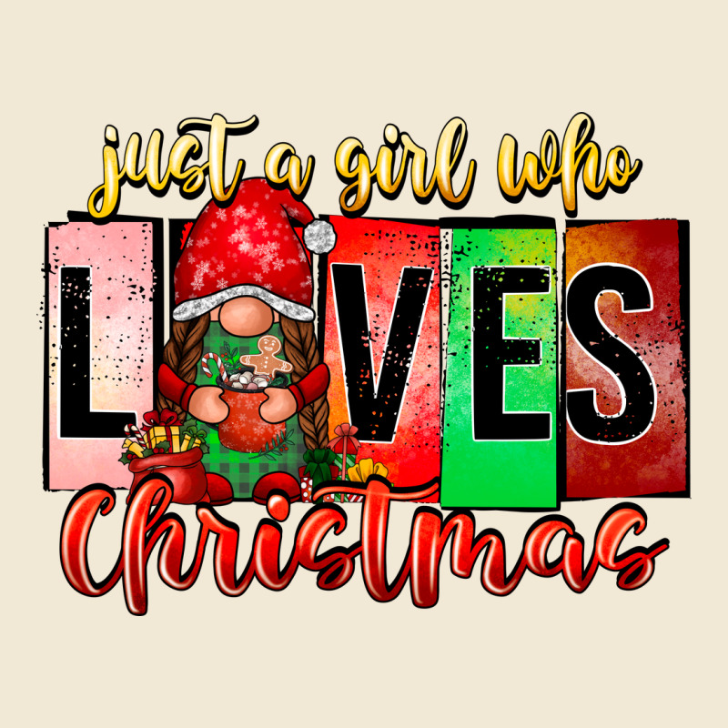 Just A Girl Who Loves Christmas Ladies Tee by CowhideDigitalArt | Teevron