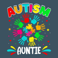 Autistic Auntie Puzzle Support Family Autism Awareness Sweatshirt Urban Heavy Tee | Teevron