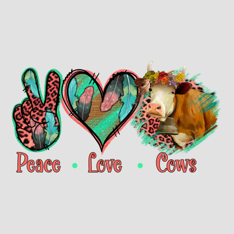 Peace Love Cows Premium Hoodie by Jasminsmagicworld | Teevron