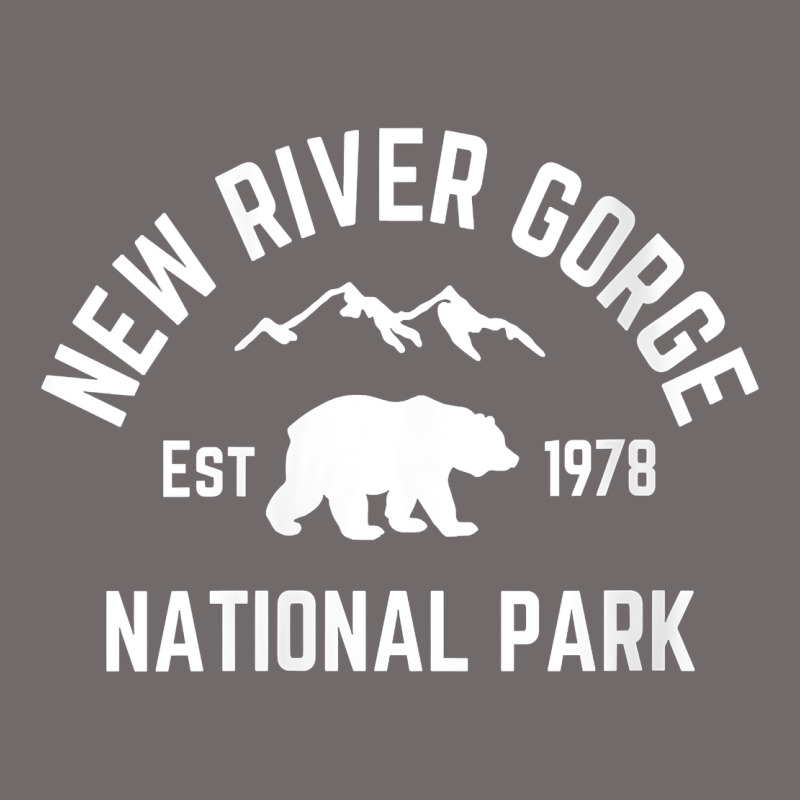 Womens New River Gorge National Park Bear West Virginia Nature V Neck Urban Heavy Tee by linhVisuals | Teevron