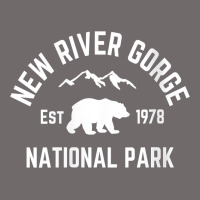 Womens New River Gorge National Park Bear West Virginia Nature V Neck Urban Heavy Tee | Teevron