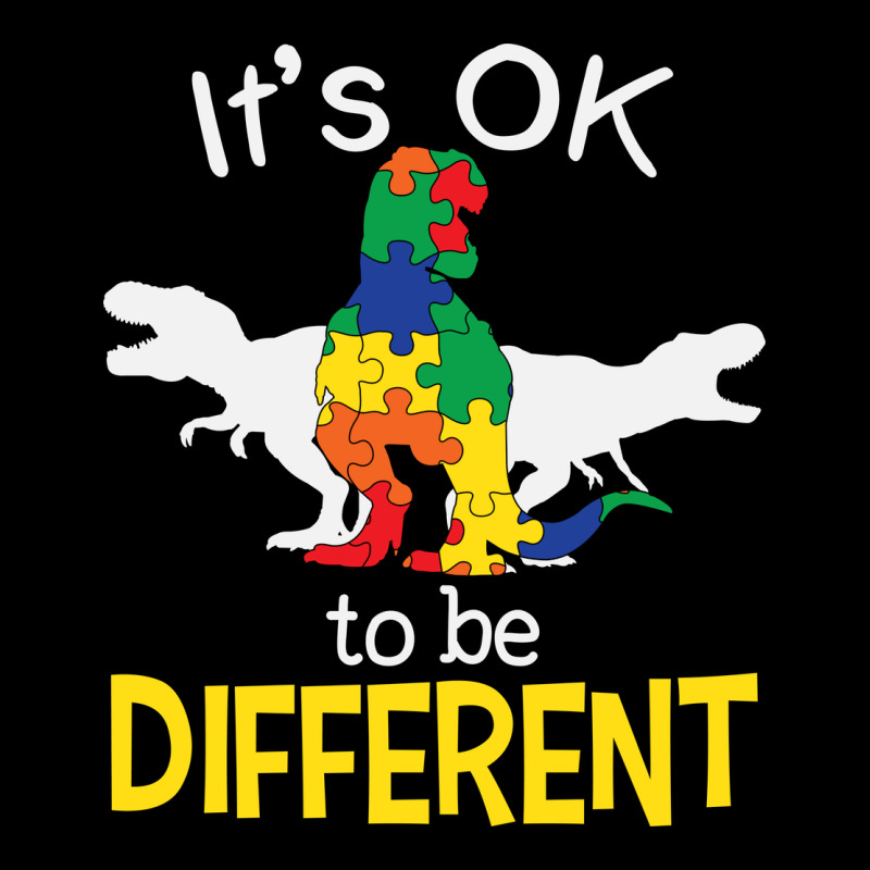 It’s Ok To Be Different Autism Dinosaur Urban Heavy Tee by linhVisuals | Teevron