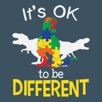 It’s Ok To Be Different Autism Dinosaur Urban Heavy Tee | Teevron