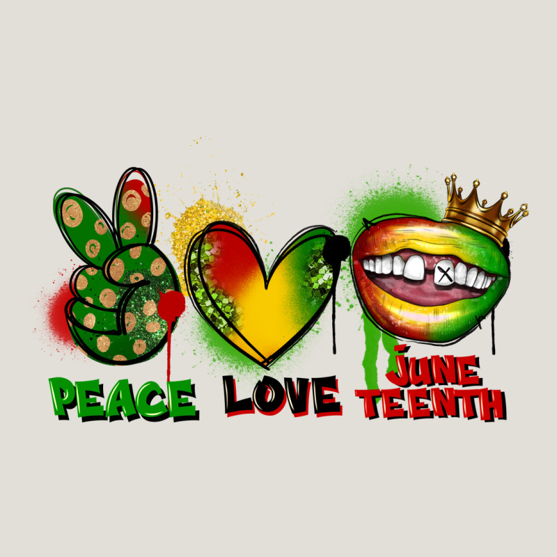 Peace Love Juneteenth Heavy Core Tee by FaDigitalArtStudio | Teevron
