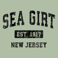 Womens Sea Girt New Jersey Nj Vintage Sports Design Black Design V Nec Urban Heavy Tee | Teevron