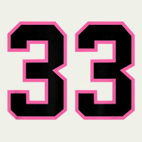 Number 33 Sports Jersey Athlete Fan Pink Black Lucky Number T Shirt Urban Heavy Tee | Teevron