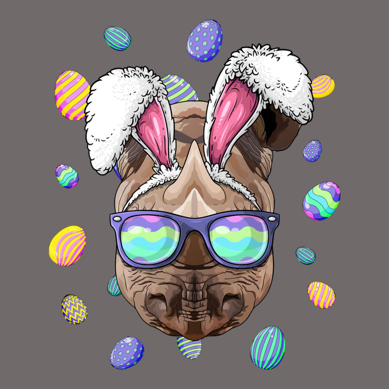 Rhino Easter Bunny Ears Funny Easter Eggs Hunting Sweatshirt Urban Heavy Tee by linhVisuals | Teevron