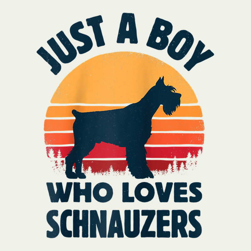 Schnauzer Just A Boy Who Loves Dogs Men Retro Vintage Sunset Raglan Ba Urban Heavy Tee by linhVisuals | Teevron