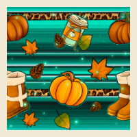 Autumn Seamless Pattern Premium Tee | Teevron
