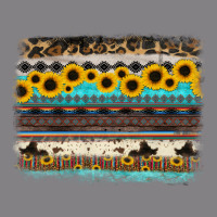 Sunflower Aztec Serape Cowhide Background Heavyweight Hoodie | Teevron