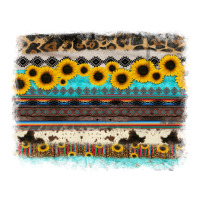sunflower aztec serape cowhide background | Teevron