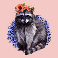 Classy But A Little Thrashy Racoon With Flowers Urban Heavy Tee | Teevron