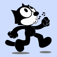 Felix The Black Cat Music Urban Heavy Tee | Teevron