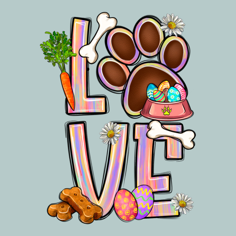 Tie Dye Easter Love Dog Paw Heavy Core Tee by BundleAndBundleShop | Teevron
