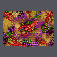 Mardi Gras Crawfısh Leopard Wood And Glitter Background Vintage Hoodie | Teevron
