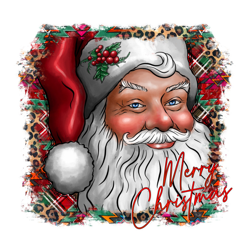 Merry Christmas Santa Ladies Tee by CowhideDigitalArt | Teevron