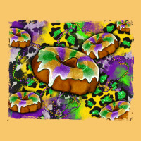 Mardi Gras Cake Glitterleopard And Cowhide Background Vintage Hoodie | Teevron