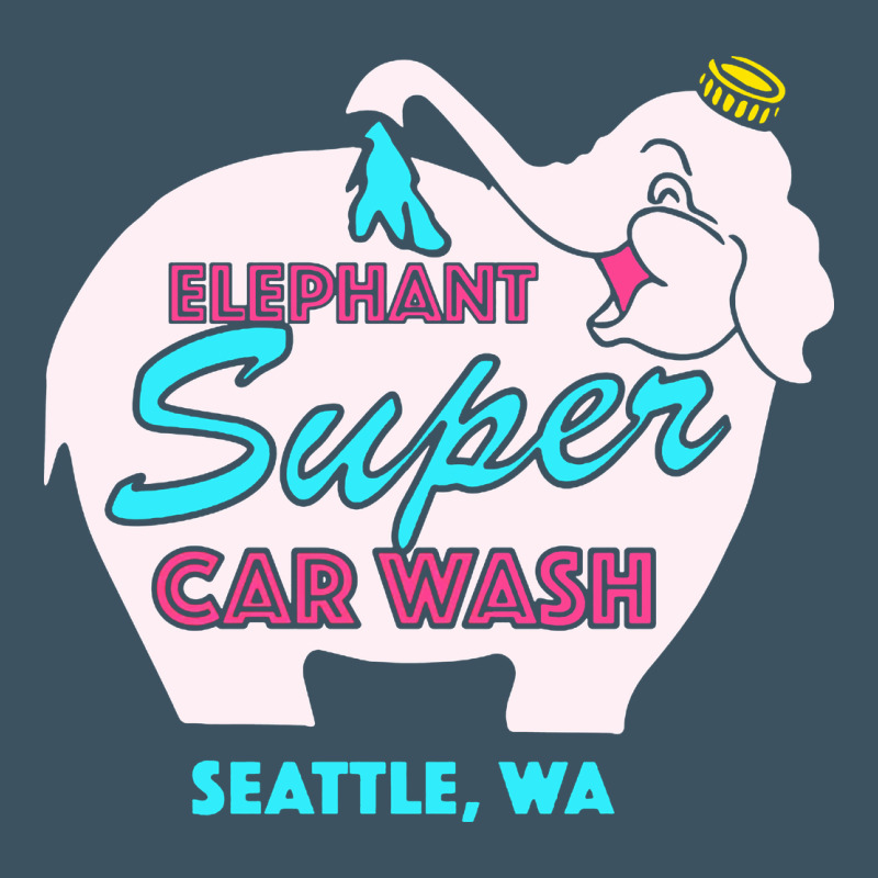 Pink Elephant Car Wash Urban Heavy Tee by linhVisuals | Teevron