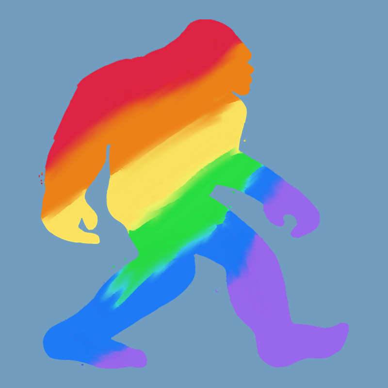 Bigfoot T  Shirt Rainbow Bigfoot T  Shirt Urban Heavy Tee by linhVisuals | Teevron