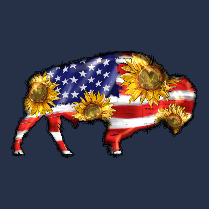 Bison Amerıcan Flag Premium Hoodie by BarkalooDesign | Teevron
