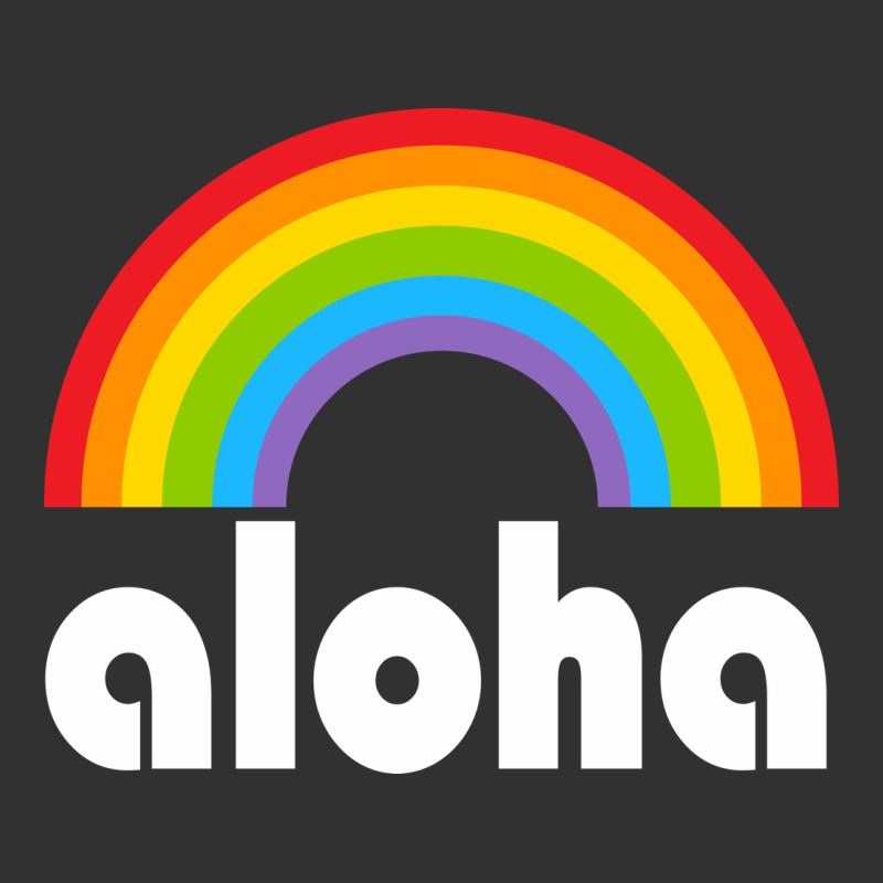 Aloha Rainbow Hawaii 808 Island Hawaiian Urban Heavy Tee by linhVisuals | Teevron