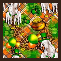 St. Patrick's Goat Family With Balloons Seamless Heavy Core Tee | Teevron