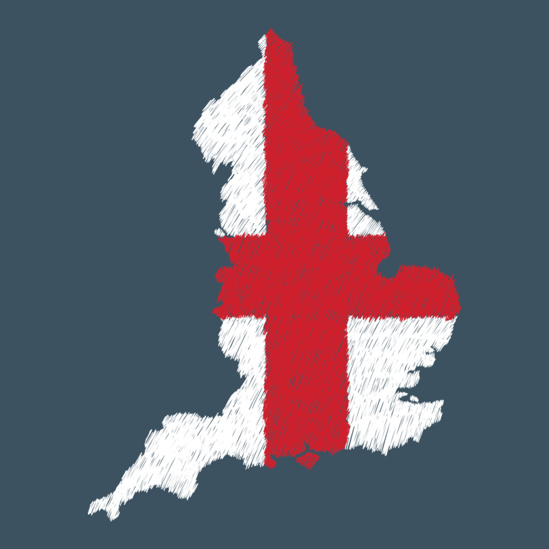 England Flag Map Drawing Line Art Urban Heavy Tee by linhVisuals | Teevron