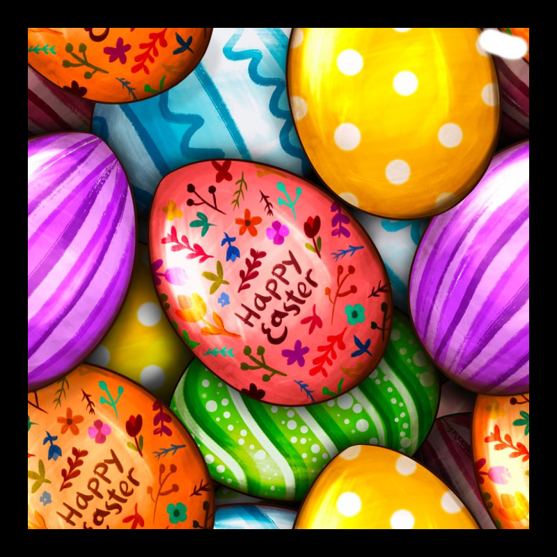 Happy Easter Eggs Seamless Pattern Heavy Core Tee by BundleAndBundleShop | Teevron