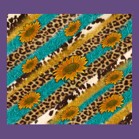 Leopard Cowhide  Leather Sunflowers Vintage Hoodie | Teevron