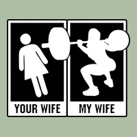 Your Wife My Wife Weightlifting Urban Heavy Tee | Teevron