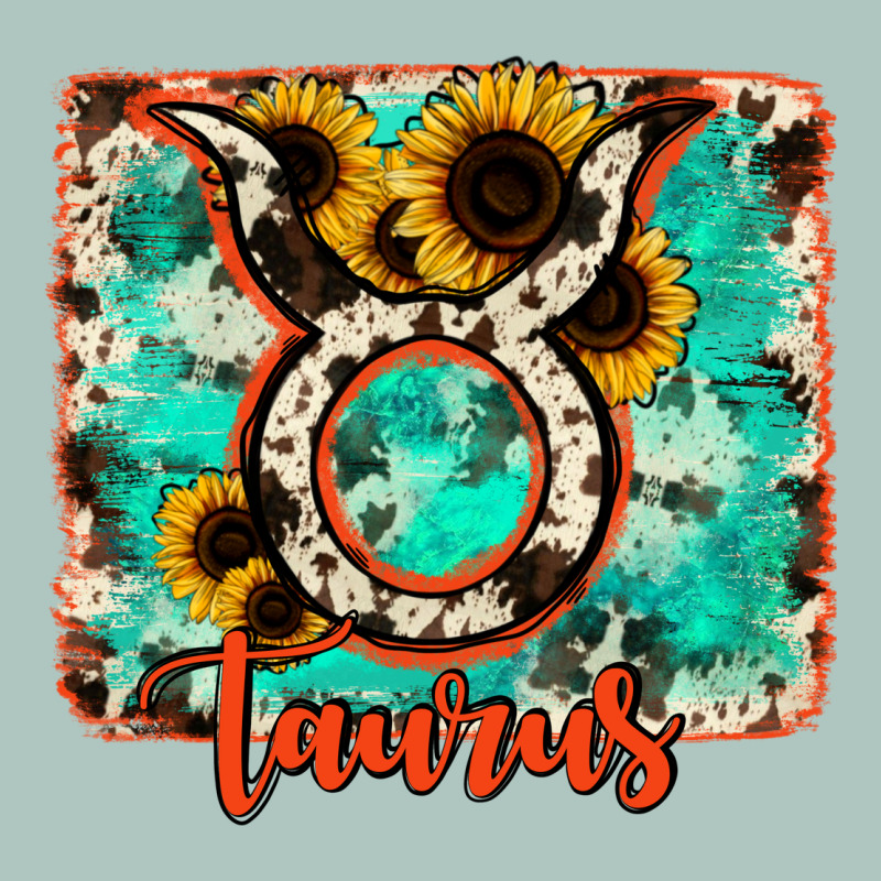 Taurus Turquoise Cowhide Premium Sweatshirt by RanaPortraitStore | Teevron