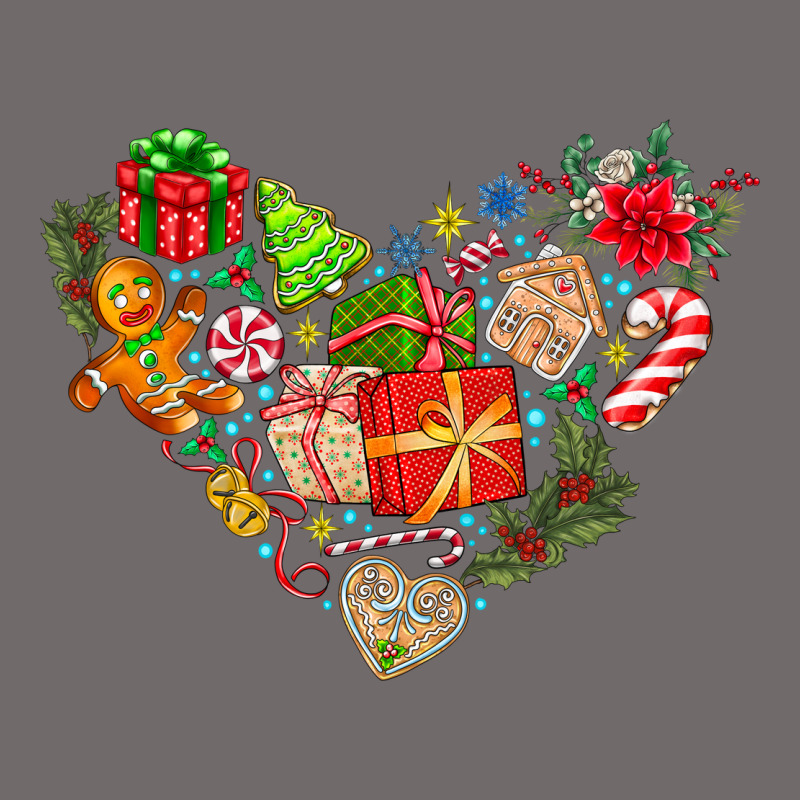 Merry Christmas Heart Urban Heavy Tee by CowhideDigitalArt | Teevron